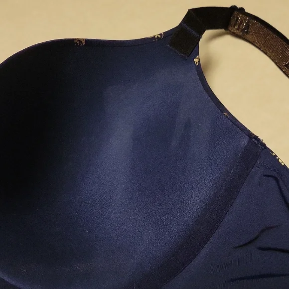 Victoria's Secret Blue and Gold Full-Coverage Bra - Picture 10 of 16